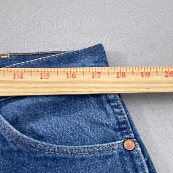 VTG Wrangler Cowboy Jeans 36x32 Mens Blue Denim 13MWZPW Made in‎ USA - Picture 6 of 10